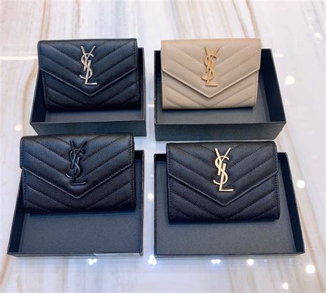 mini wallet ysl|YSL card wallet.